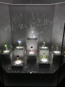 A selection of tourmalines in different colors. 