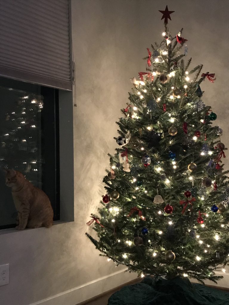 Retail in December Christmas Tree