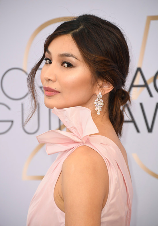 Gemma Vintage Chan Harry Winston Earrings SAG Awards 2019