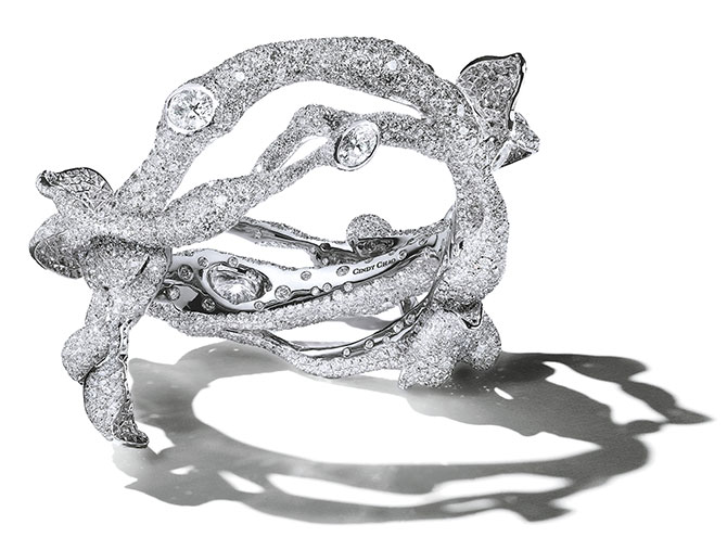 Julia Robert's Cindy Chao branch bracelet featuring white gold and diamonds