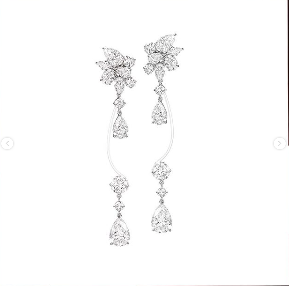 Chopard earrings that Olivia Coleman wore to the 2019 Oscars