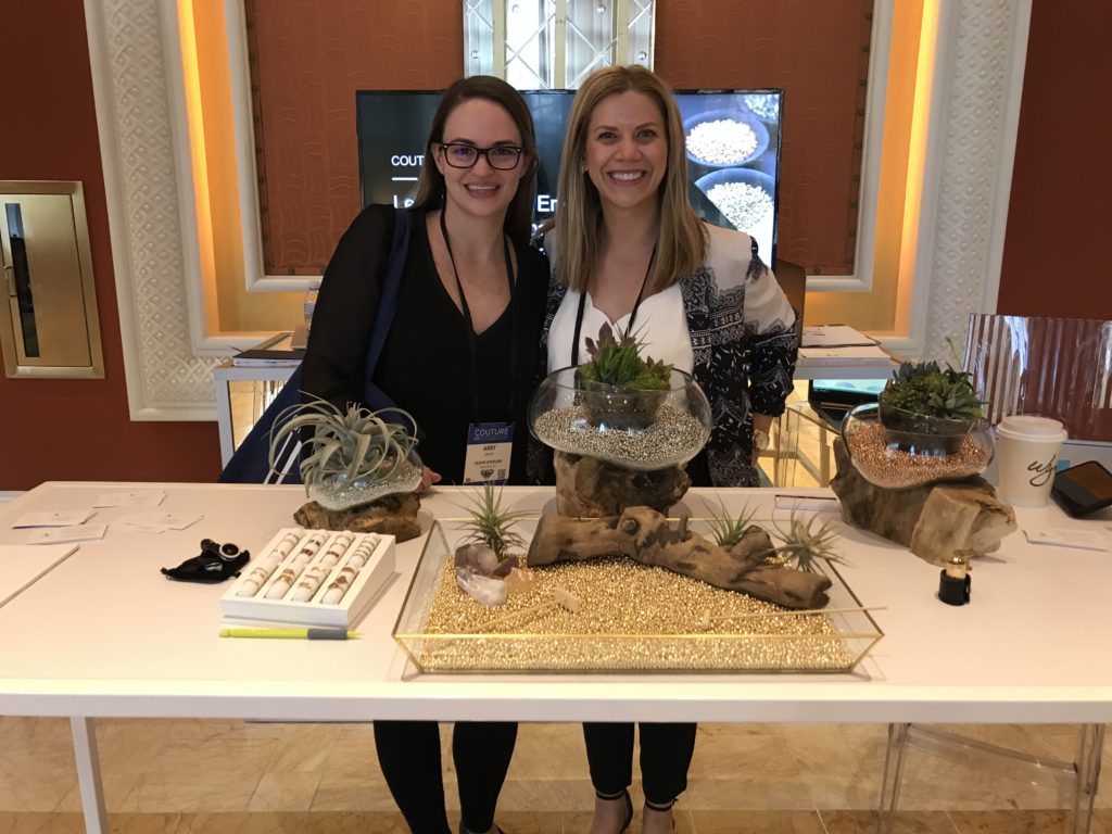 Abby and Katie Kennedy at the Stuller table at COUTURE Las Vegas