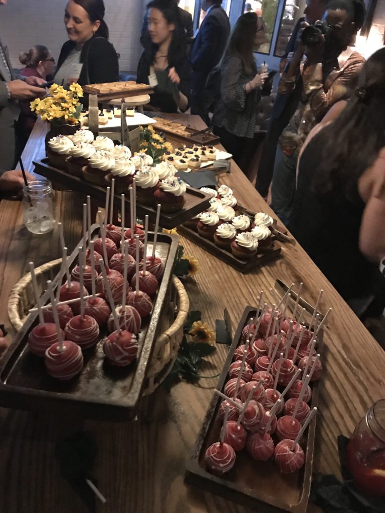 Cake pop and cocktail
