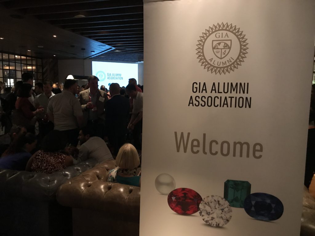 The entrance to the GIA Alumni event at JCK Las Vegas 2019